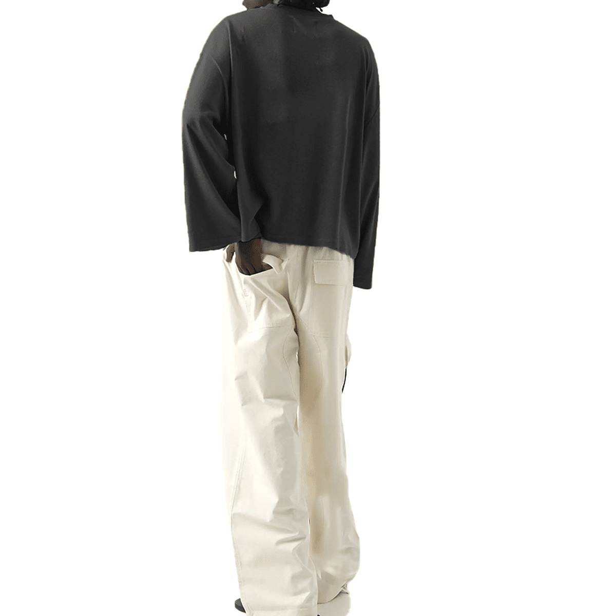 Unisex Heavyweight 100% Combed Cotton Cropped Long-Sleeve T-Shirt (305GSM)