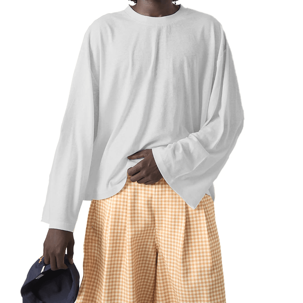 Unisex Heavyweight 100% Combed Cotton Cropped Long-Sleeve T-Shirt (305GSM)